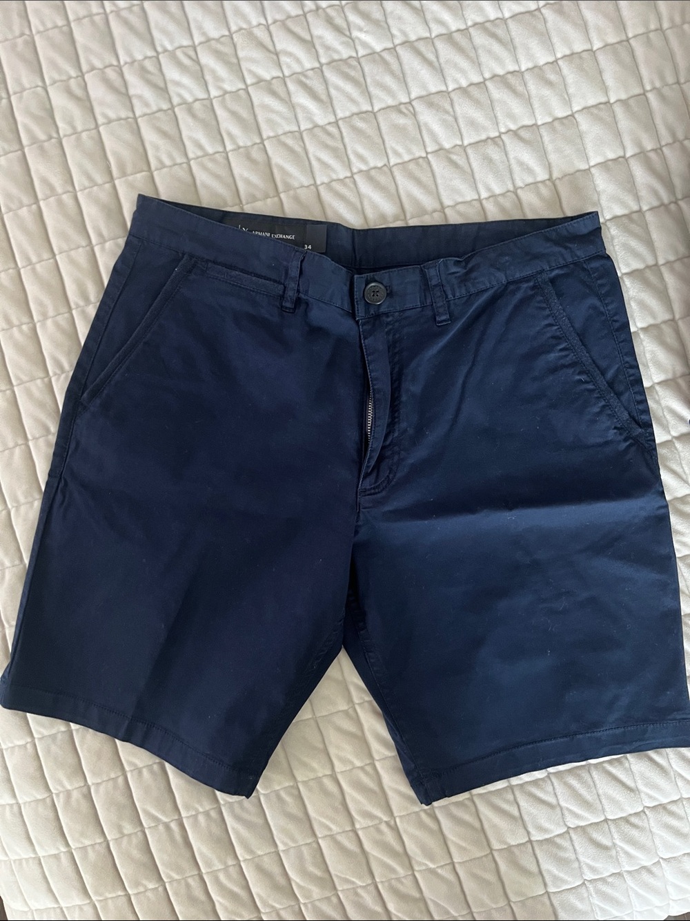 Men's Navy Chino Shorts - Classic Casual